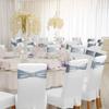 Spandex Stretch Chair Sashes Buckle Slider Universal Fit Chair Ties Anti Slip Elastic Chair Cover Bands