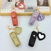 1PC sequined lipstick leather case, single-piece red envelope, portable keychain ins lipstick bag pendant.