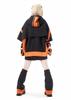 XHSUKADO Embroidered Black Leg Warmers, Soft Fabric, Jirai-kei and Y2K Style, One Pair