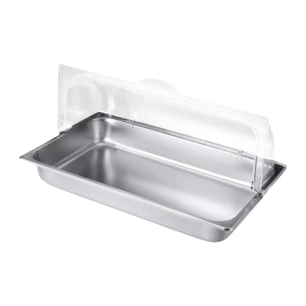Buffet Chafing Dish Stainless Steel Food Server Chafer Tray with Double-Sided Flip Lid And Ice Packs