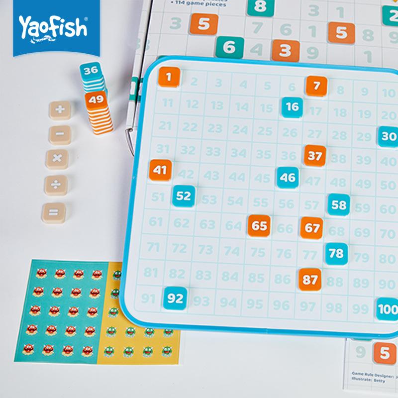 Magnetic 100 Board, Montessori Education 1-100 Digital Plus And Minus Board, Mathematical Enlightenment Educational Toys