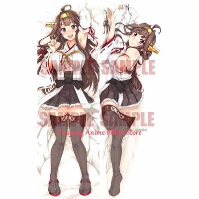 Dakimakura Anime pagalvės užvalkalas Kongou Kantai kolekcijos Kalėdinis dvipusis spausdinimo pagalvės užvalkalas, apkabinantis kūno pagalvėlę
