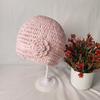 Hand-crocheted hollow flower pullover hat women's spring summer breathable thin elegant temperament versatile white bag head hat