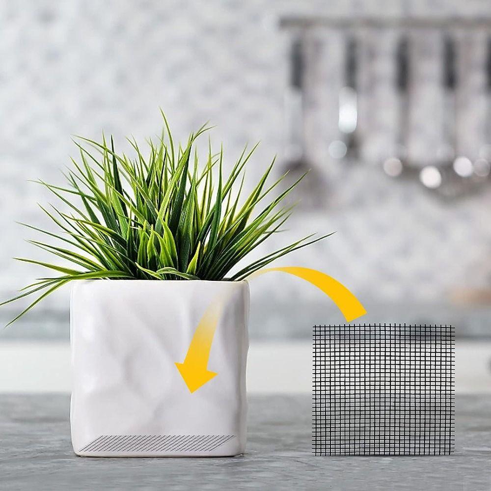 5pcs Breathable Flower Pot Mesh Pad Insect Proof Bonsai Grid Mat Flower Pot Gasket Garden