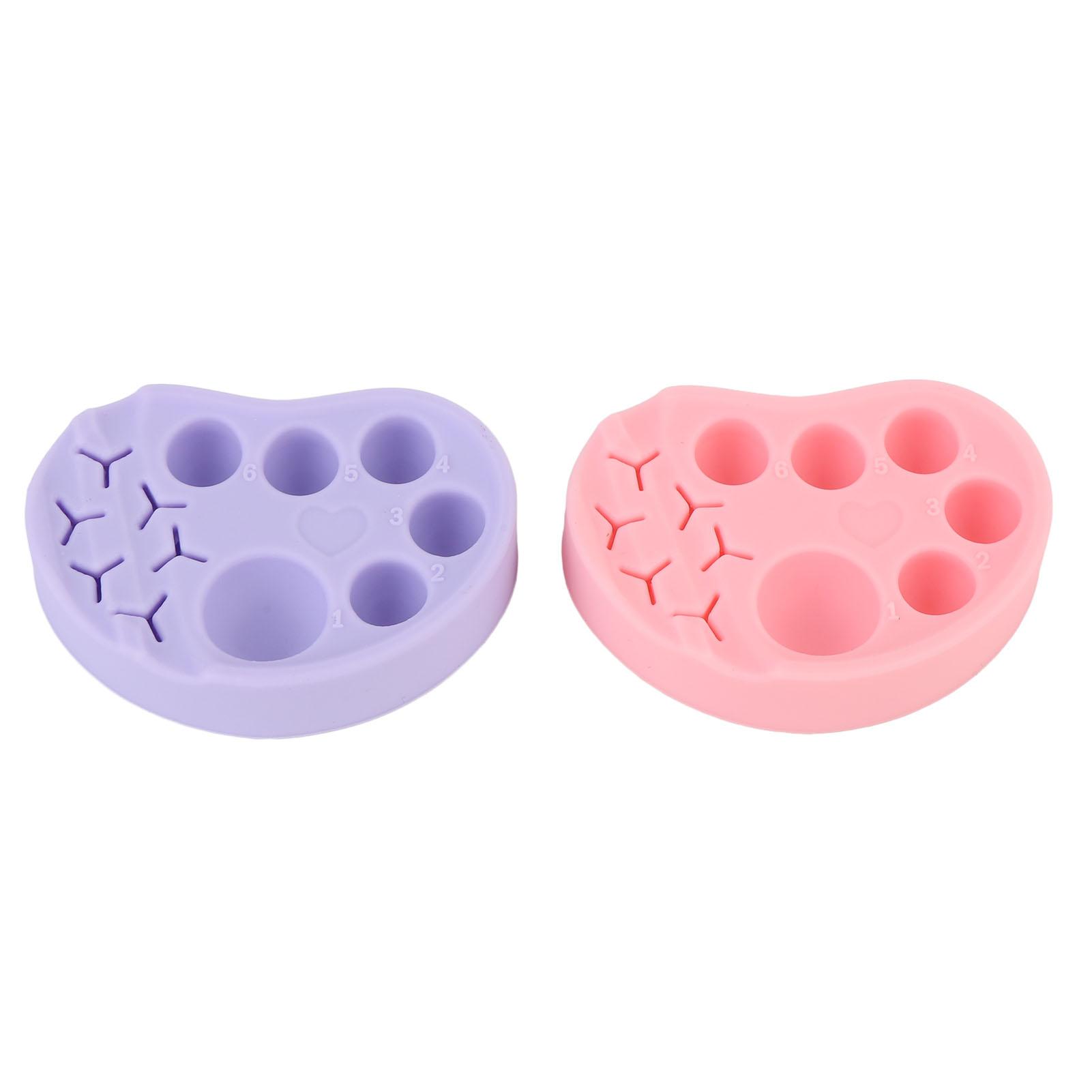 

2 шт. Силиконовая палетка для ламинирования ресниц, 6 секций-контейнеров, инструмент для смешивания краски для макияжа DIY