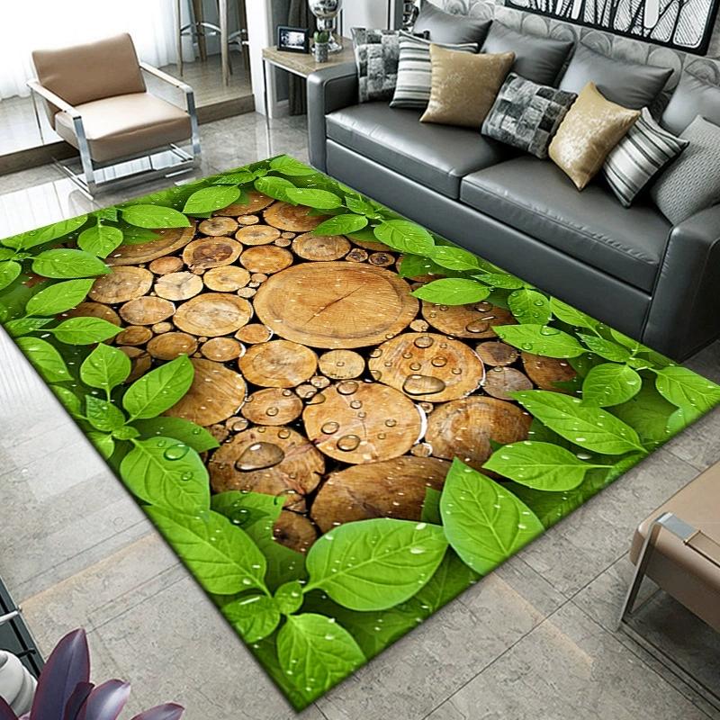 Living Room Carpet 3D Visual Printing Great White Shark Pattern Rug Bedroom Dining Room Non Slip Mat Home Decoration