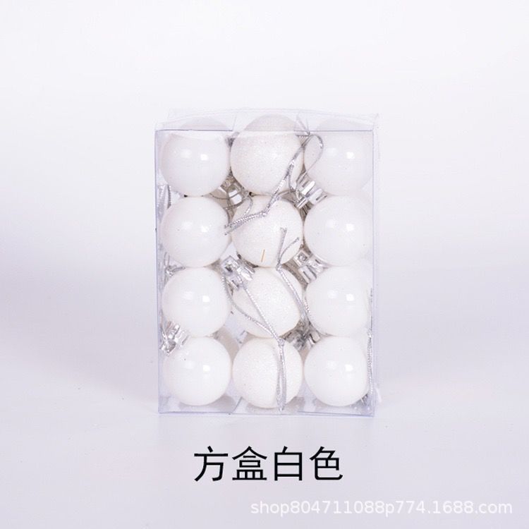 24PCS 3cm Christmas Ornaments Plastic Glossy Matte, Chrome Ball Decor for Xmas Tree Holiday