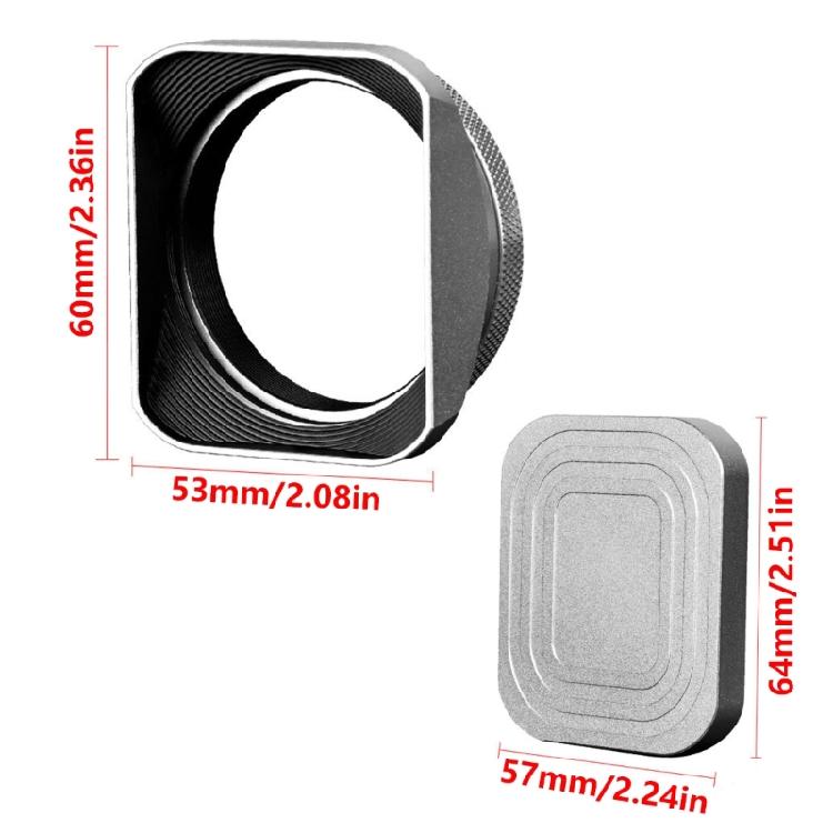 Silver Lens Hoods for X100V X100T/F X100VI Ensures Better Images Quality By Blocking Unwanted Light Effectively