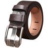 Men's Wide-Stitch Kangaroo Faux Leather Buckle Belt
