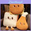 Adorable Soft Plush Hamburger Chicken Leg Toast Bread Pillow For Cozy Sleep And Decorative Use