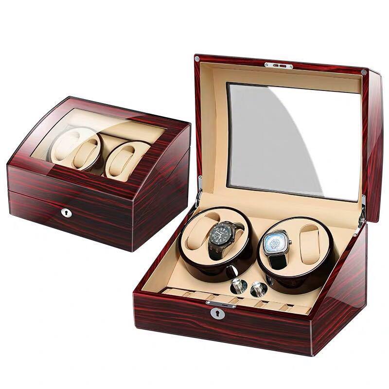 Automatic Watch Winder Box: 4+6 Watch Rotator Case for Mechanical Watches