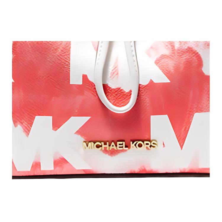 Michael Kors MK Suri Letter Logo Tie-Dye Drawstring Canvas Bucket Bag Women Bags Watermelon-Red 35T1GU2C5I-GRAPFRUT-MLT
