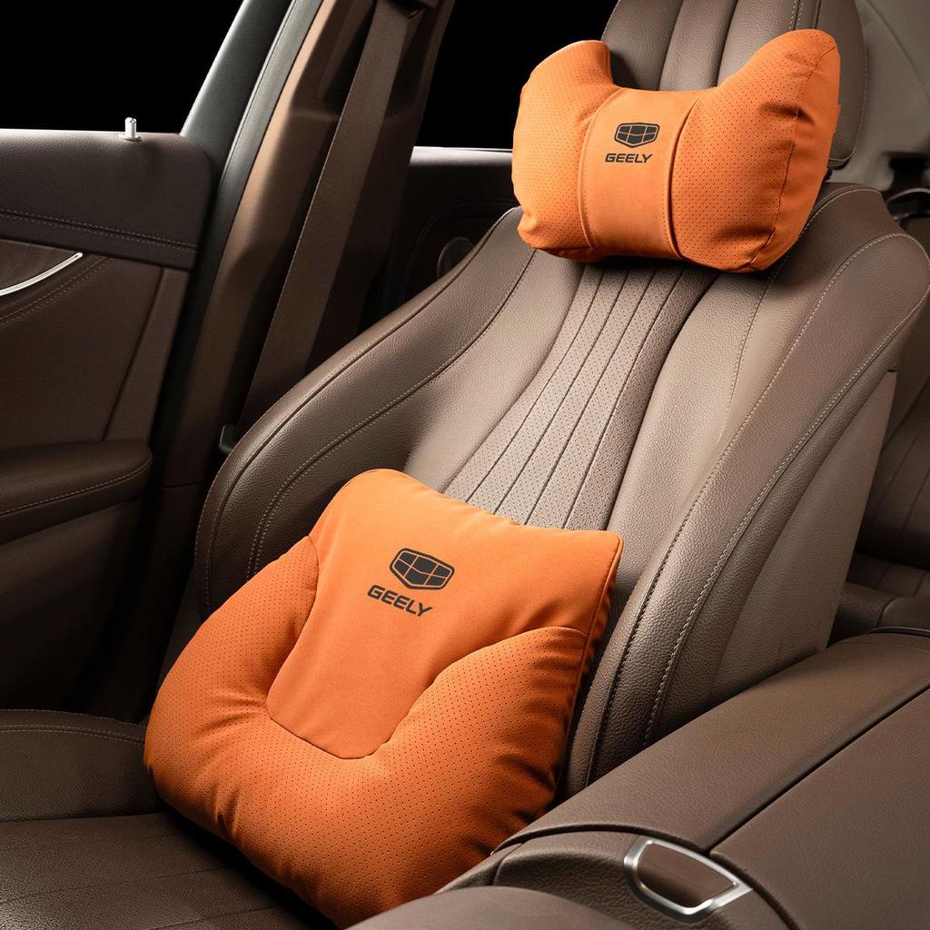 Geely Car Headrest, Lumbar, and Neck Support Pillow for Xingrui, Xingyue L, Binyue, Boyue, and Emgrand Models