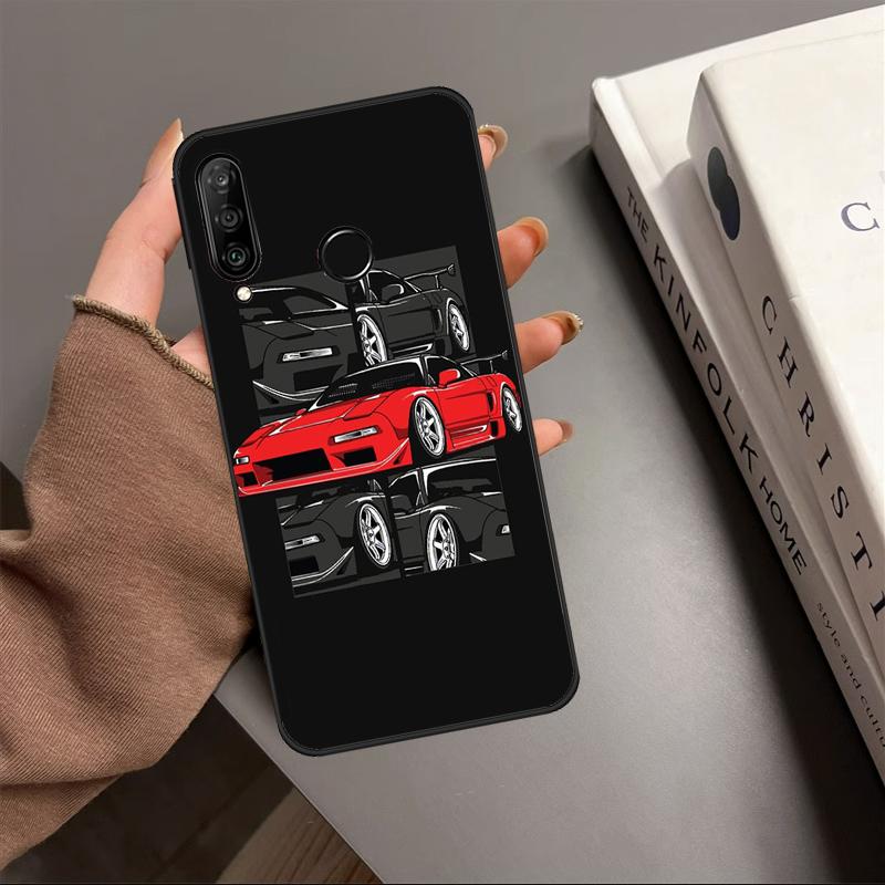 

Japan JDM Sports Car For Huawei P30 P40 Lite P60 Pro Nova 10 9 SE 7i 8i 11i 12i 12s Y90 Y60 Y70 Y72 Y61 Y91 Case For Huawei Nova Y91