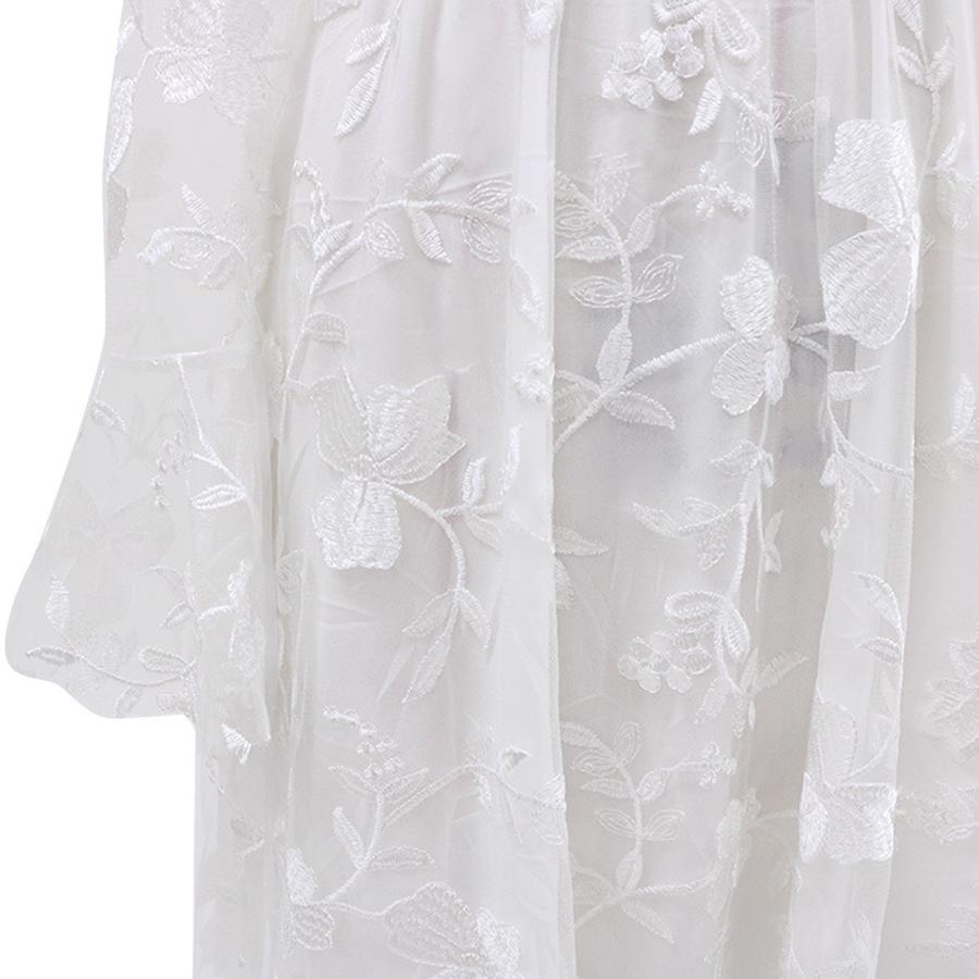 Summer New Wedding Dress Formal Lace Long Sleeve Evening Gown