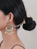 Retro Rhinestone Indian Wind Chime Tassel Earrings - Bohemian Ethnic Style