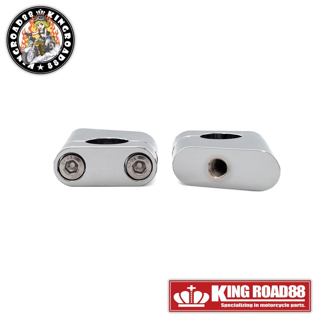 King Road 88 Yamaha XJR400 4HM Chrome Plated Handle Clamp Setback Holder