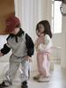 Spring & Autumn Children's Cartoon Polo Shirt with Lapel and Sports Casual Pants Set