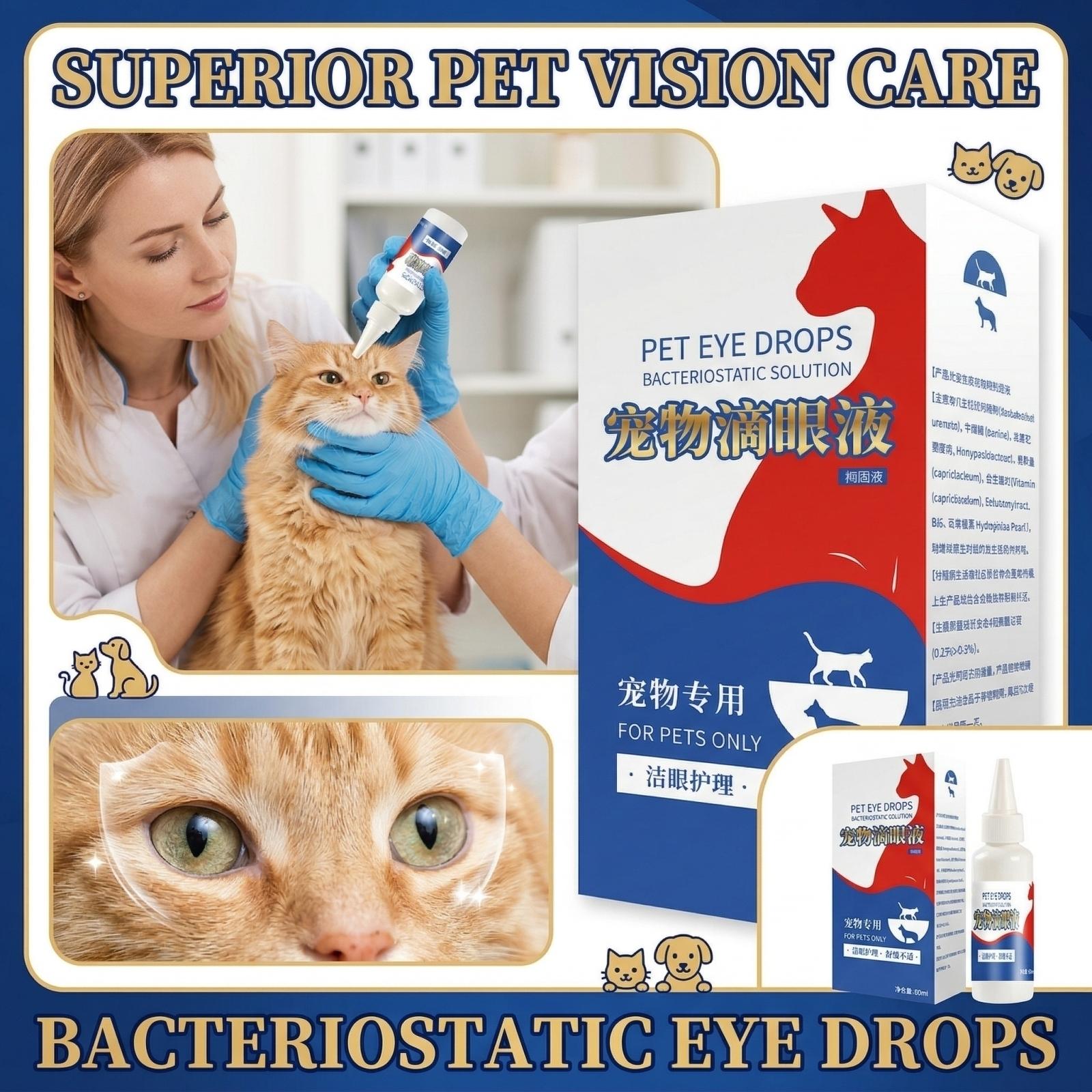 

Pet Eye Drops, And Dog Eye Care Products, Eye Cleaning Products, Eye Wash60ml One Size