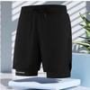 Men's Quick-Dry Double-Layer Running Shorts, Euro Size, Casual Summer Style