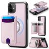 JEEHOOD J10 Flip Card Bag MagSafe Split RFID Leather Phone Case