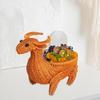Tkaný košík ve tvaru zvířete Lehký Imitace ovoce Ratan pro obývací pokoj Stolní desku