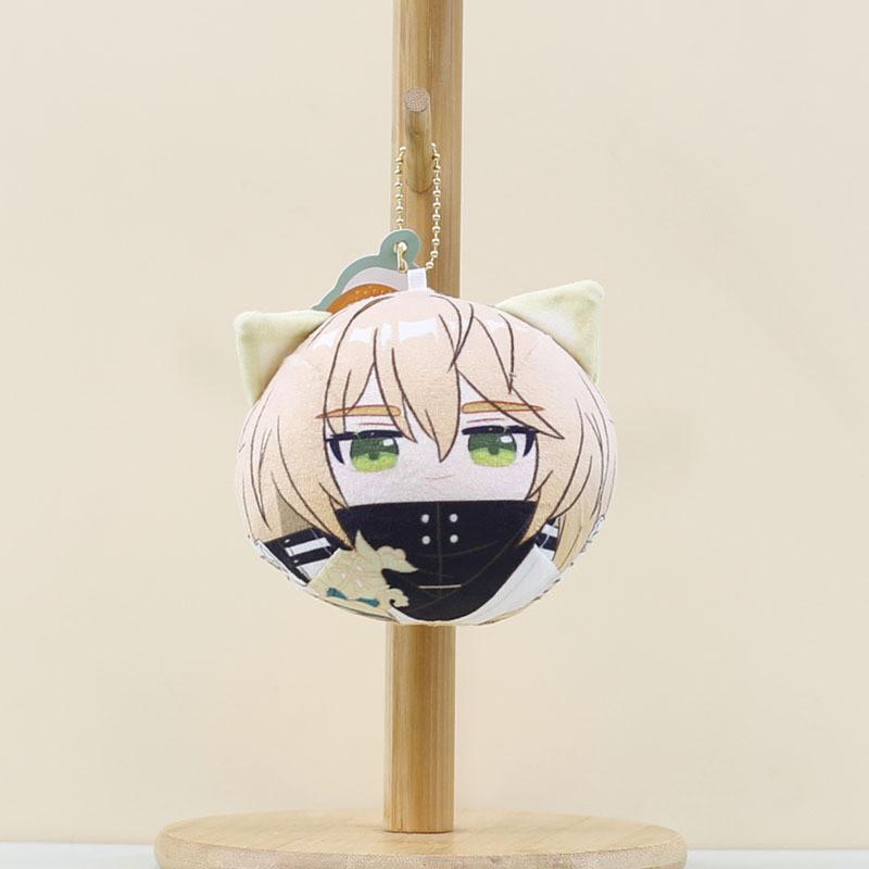 Adorable Plush Cartoon Doll Keychain Soft Pp Cotton Anime Character Doll Accessory