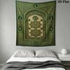 Muslim Wall Tapestry Aesthetic Wall Hanging Printed Fabric Blanket Decorative Tapestries for Bedroom Living Room Home Decor