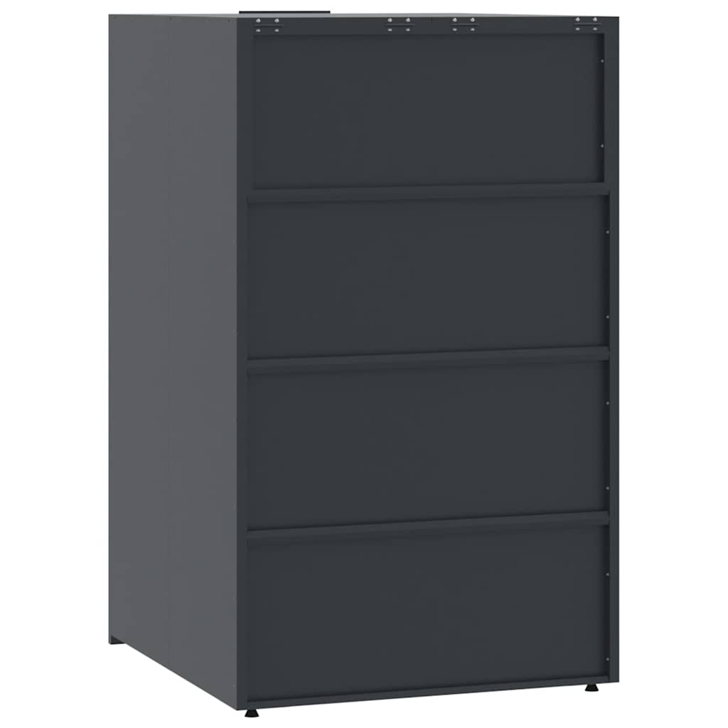 4 Ton Waste Bin Enclosure In Anthracite 276 X 79 X 117 Cm Steel