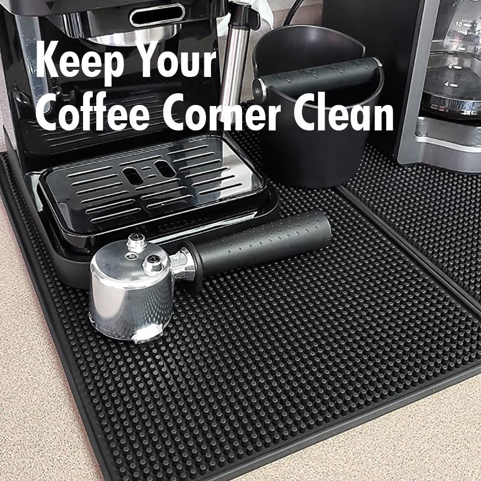 Bar Mat Rubber Anti-slip PVC Coffee Bar Mats Cup Mat Waterproof Heat Resistant Durable Drain Mat for Home Bar Cafe 5