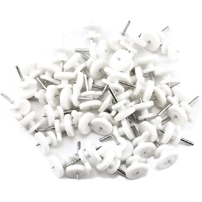 yueton 50pcs Mini Wall Mount Non-Mark Hooks Picture Photo Frame Hangers