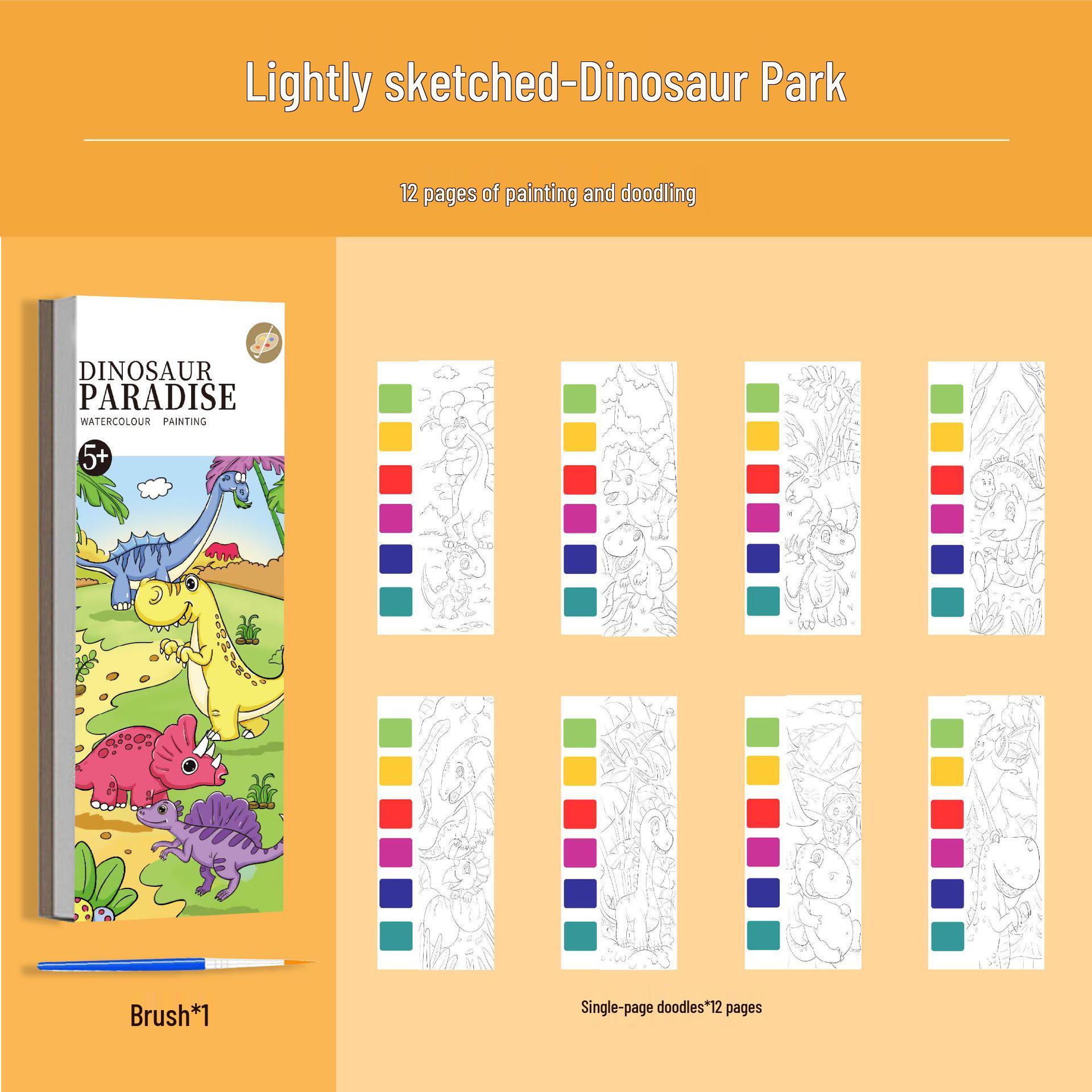 

Детский альбом для гуаши с красками и кистями для мальчиков и девочек детского сада 1 book, 12 pages, includes paints and brushes