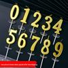 Gold Number 20 Birthday Cake Toppers: Child's First Birthday Decoration Candles