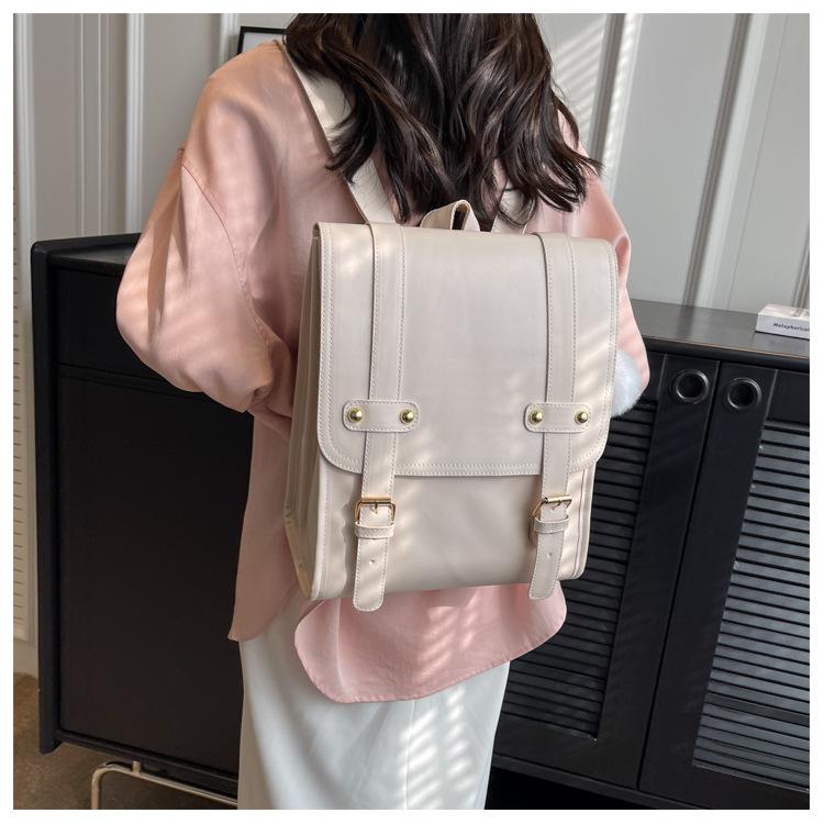 Женский рюкзак из искусственной кожи в британском стиле для студентов — фото 5