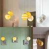 Nordic Minimalist Planet Spherical Light, Lobby Exhibition Hang Lighting, Coffee Shop Restaurant Led Pendant Light Hoom Decor