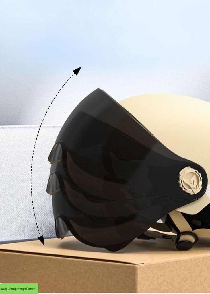 Unisex Smiley Motorcycle/Scooter Electric Safety Helmet - Summer, Universal Fit, Half-Coverage