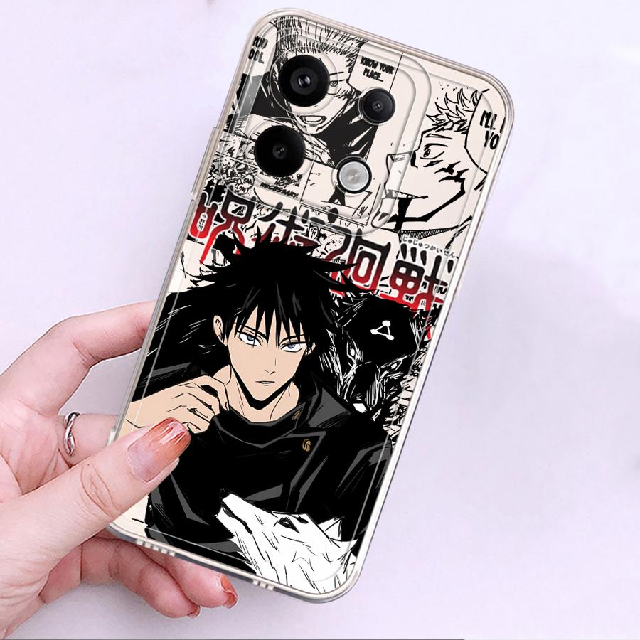 J-Jujutsus K-Kaisens Anime Case for Xiaomi Redmi Note 14 Pro Plus 12 14C Note 13 A4 9 10 11 10S 12S 13C 11S Soft Phone Cover