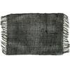 Seagrass Placemat With Fringe - Charcoal