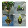 Unique Floating Turtles Frogs Sculpture With Rowing Theme Decorative Ornament For Outdoor Fountains Or Indoor Vignettes