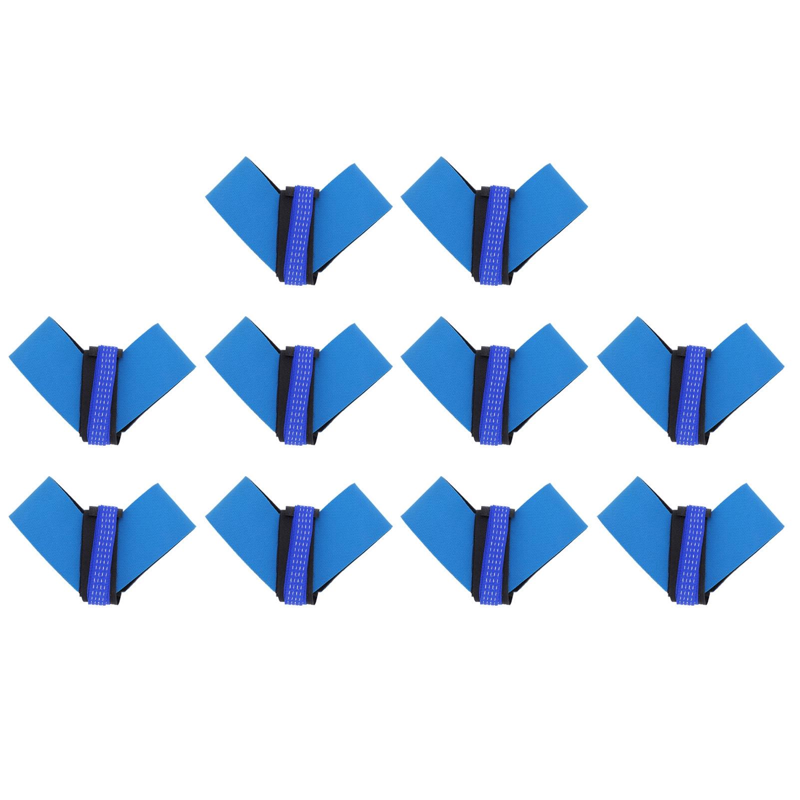 

10Pcs AntiStatic Foot Strap Blue Synthetic Rubber Band Workshop Accessories JWD001