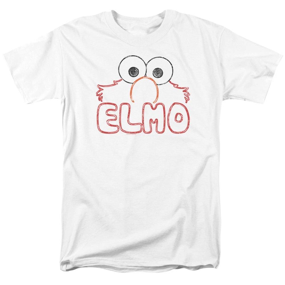 Sesame Street - Elmo Letters - Unisex Short Sleeve Children s T-shirt - White 120