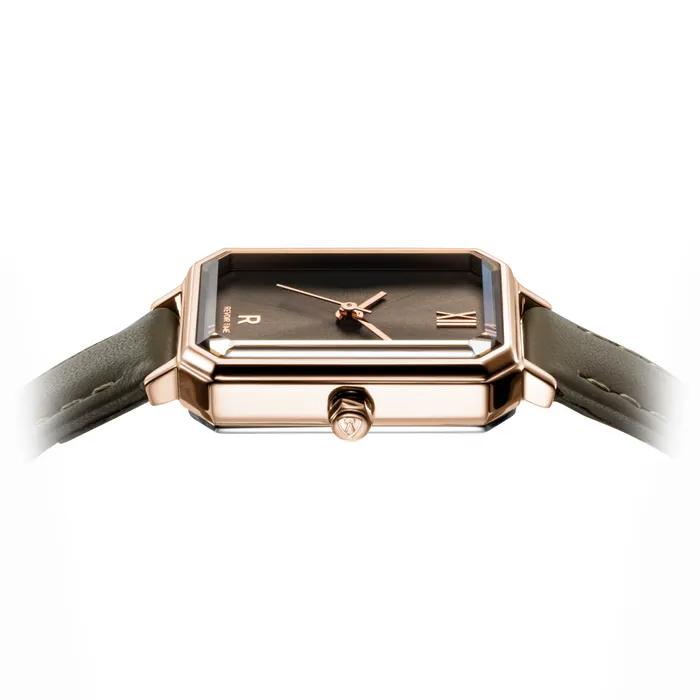 Renata R Octagone Grey Leather Watch RWRLLL6BF001RGGR0