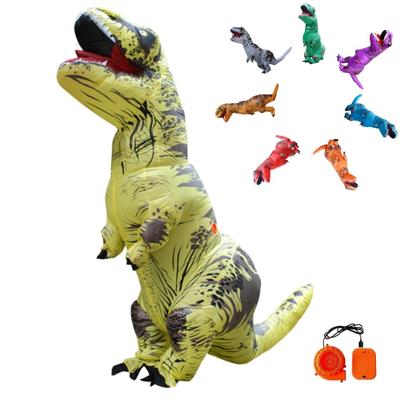 REKUCCI Tyrannosaurus Rex Dinosaurier Aufblasbares Dinosaurierkostüm für und Perfekt für Schule und Veranstaltungen Größe Kostüm, Halloween, Erwachsene, Kinder, Weihnachten,