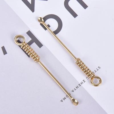 Ear Pick Ear Wax Remover Vintage Brass Naked Women Keychains Creative Design