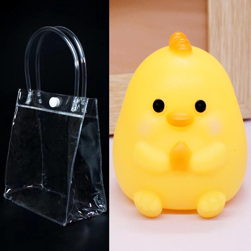 2023 Cartoon Cute Rabbit Night Light: Cordless LED Bedside Ornament for Kids