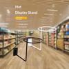 Iron Wall Mounted Display Rack Sturdy Frame Easy Setup Perfect For Retail Home Garage Ball Storage