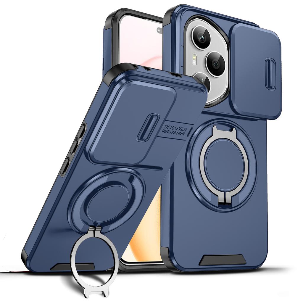 Magnetic Stand Phone Case for Huawei Honor 400 Pro Slide Camera Protection Cover For Honor 400 Lite X60 Pro X9C Magic 7 Armor