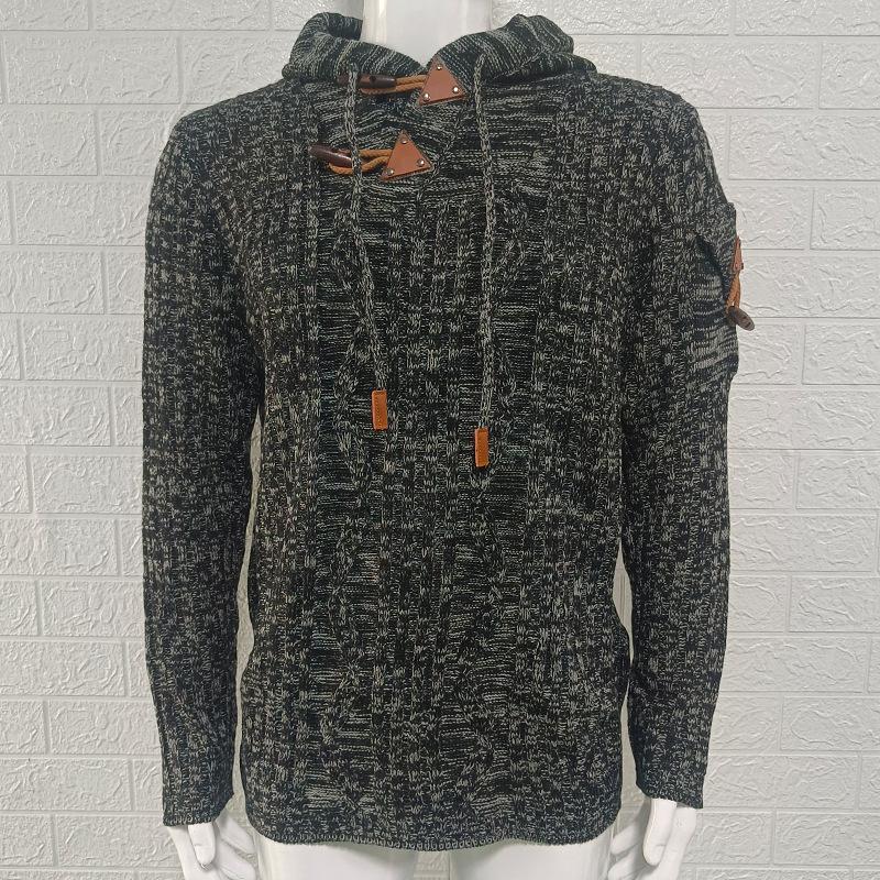 2025 Winter New Knitted Slim-fit Hooded Long-sleeved Pullover Sweater