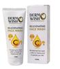 Dermowish Vitamin C Aufhellendes Gesichtsreiniger, 100ml | Kakadu-Pflaume, SLS-frei | Anti-Umweltverschmutzung, Feuchtigkeitsspendend | Akne- & Pigmentkontrolle