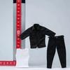 Oshhni 1/12 Scale Figure Costume Set Work Shirt Model for 6-Inch Miniature Figures Black